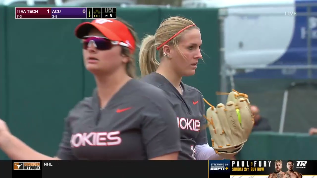 #12 Virginia Tech vs Abilene Christian  | Women Softball Feb 24,2023