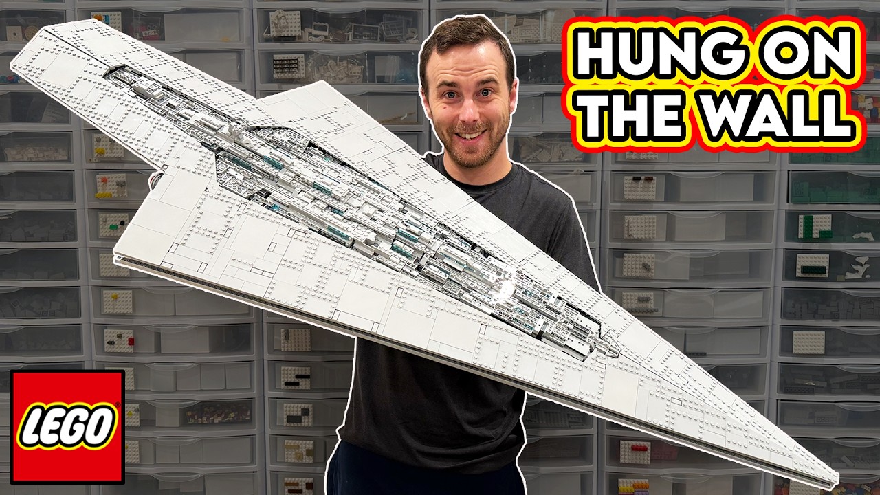 Обзор LEGO UCS Super Star Destroyer и как повесить его на стену!