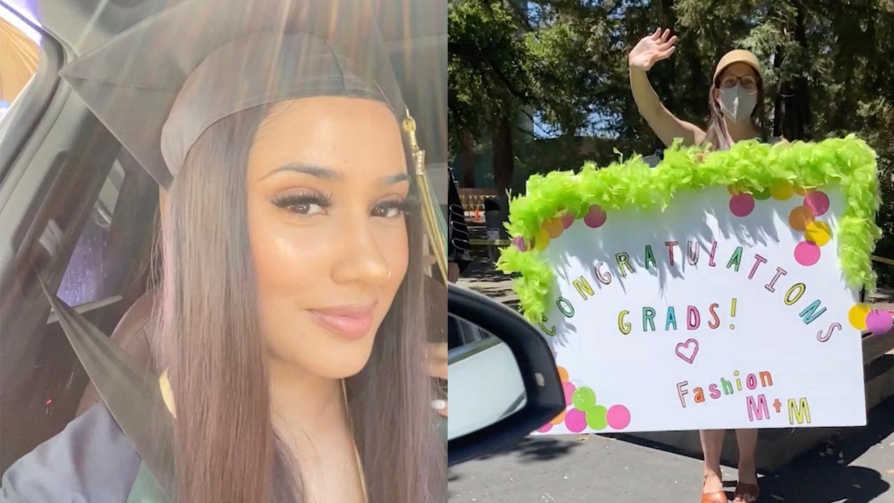 University Graduate Has Drive-By Graduation Ceremony