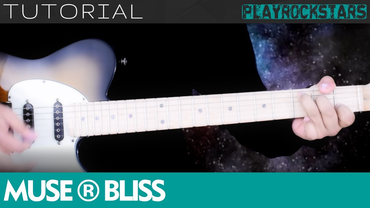 como tocar BLISS en guitarra MUSE ⭐️ TUTORIAL / ACORDES / RITMO / TABS