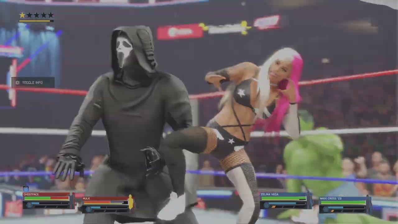 Ghostface & Hulk vs Zelina Vega & Nikki Cross '23 | WWE 2K25 PS5 Pro Tag Team