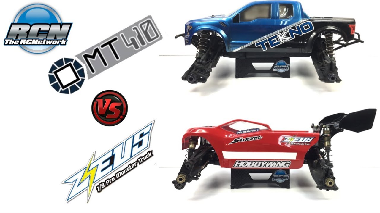 Tekno MT410 vs SWorkz Zeus - Which One is Better - 1/8th RC Monster Trucks KITs