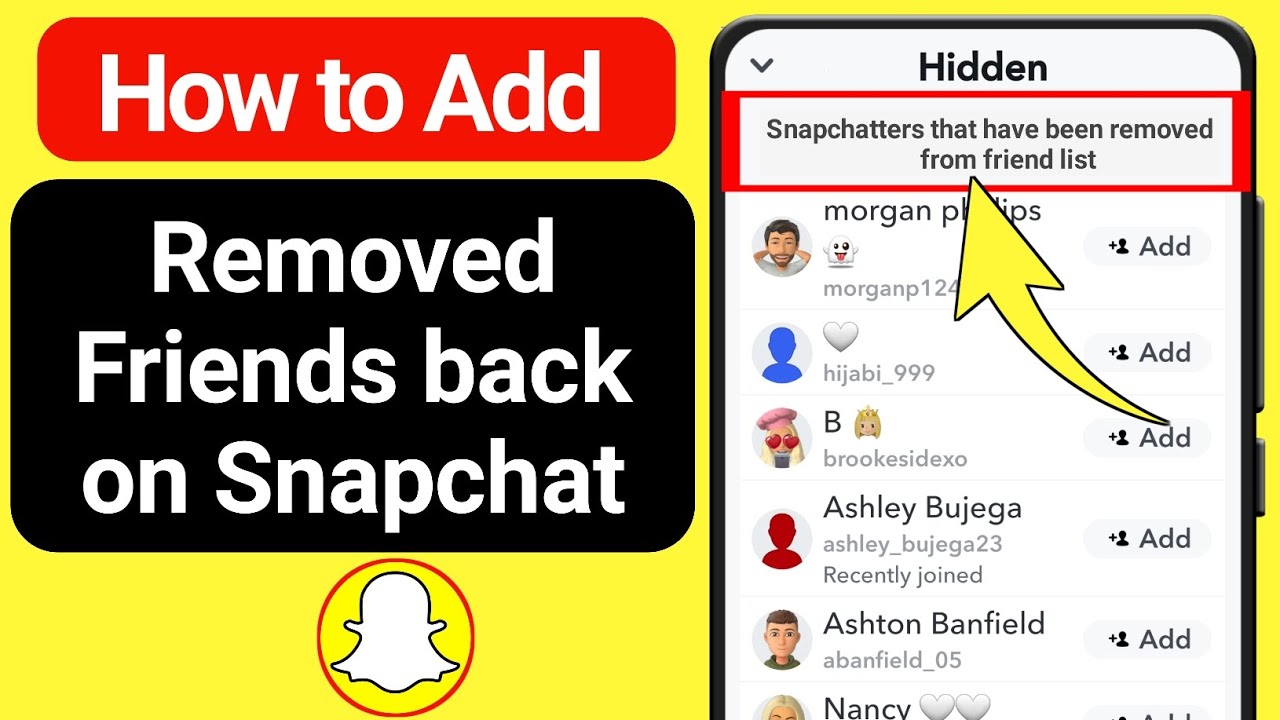 How to Add Removed Friends back on Snapchat (2023) | Find/Add Someone You Unfriended on Snapchat