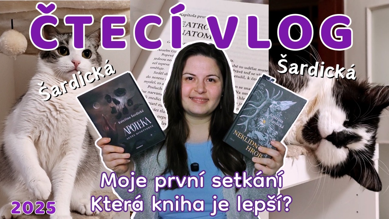 Tahle česká autorka publikuje i v zahraničí 📚 Obstály u mě knihy Kateřiny Šardické? | ČTECÍ VLOG