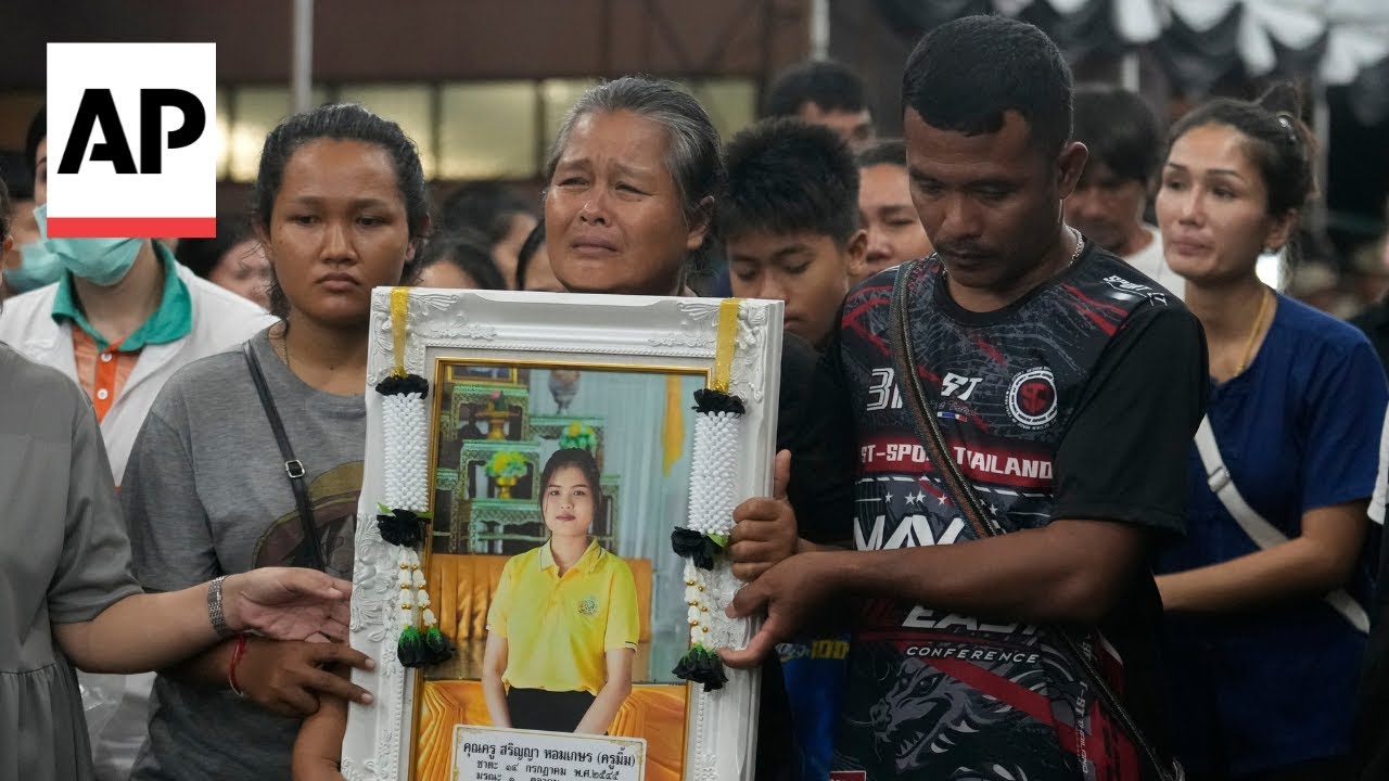 Funeral held for students and teachers killed in Thailand school bus fire
