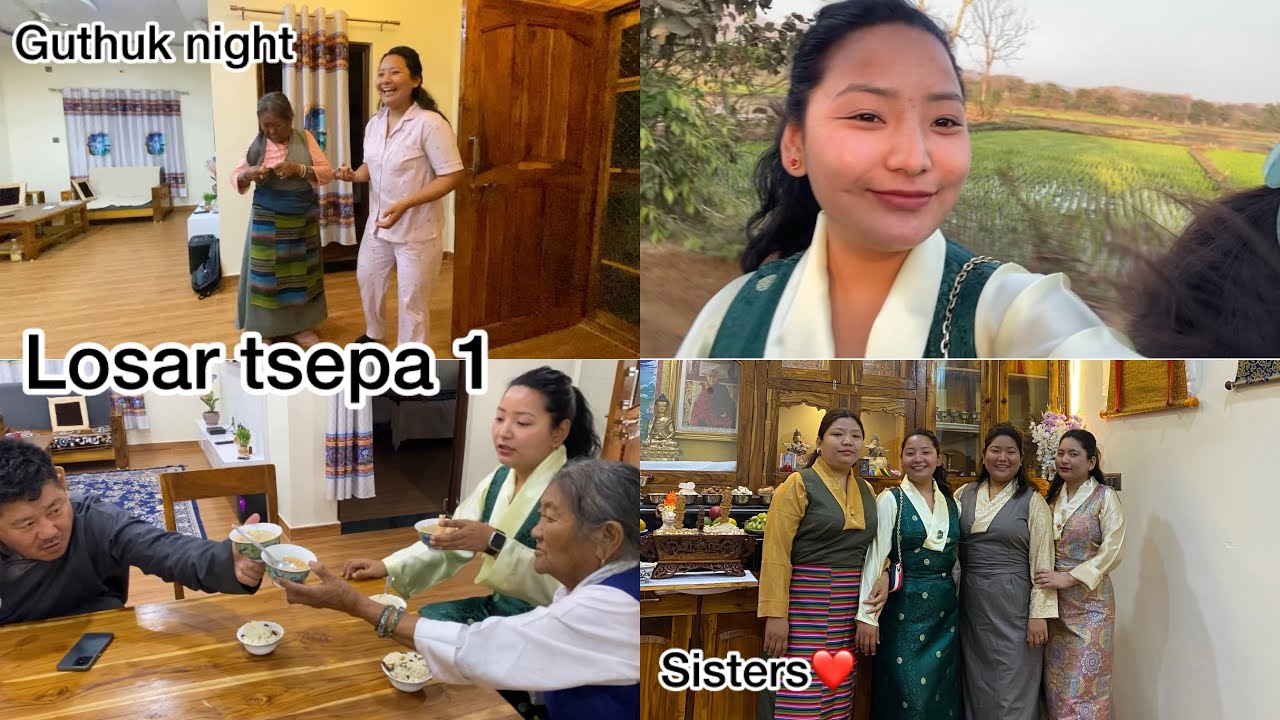 Losar tsepa 1|| family gathering || Guthuk Night|| Tibetan vlogger #vlog #youtube