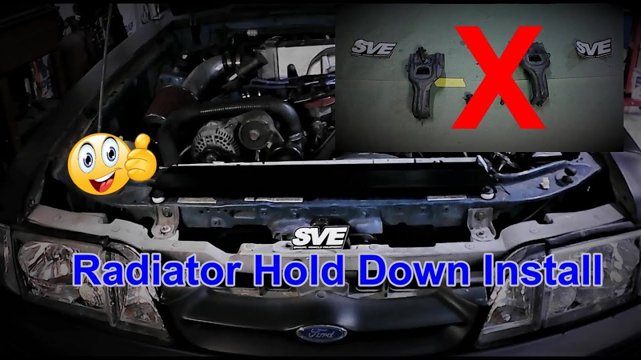 Fox Mustang SVE Radiator Hold Down Install
