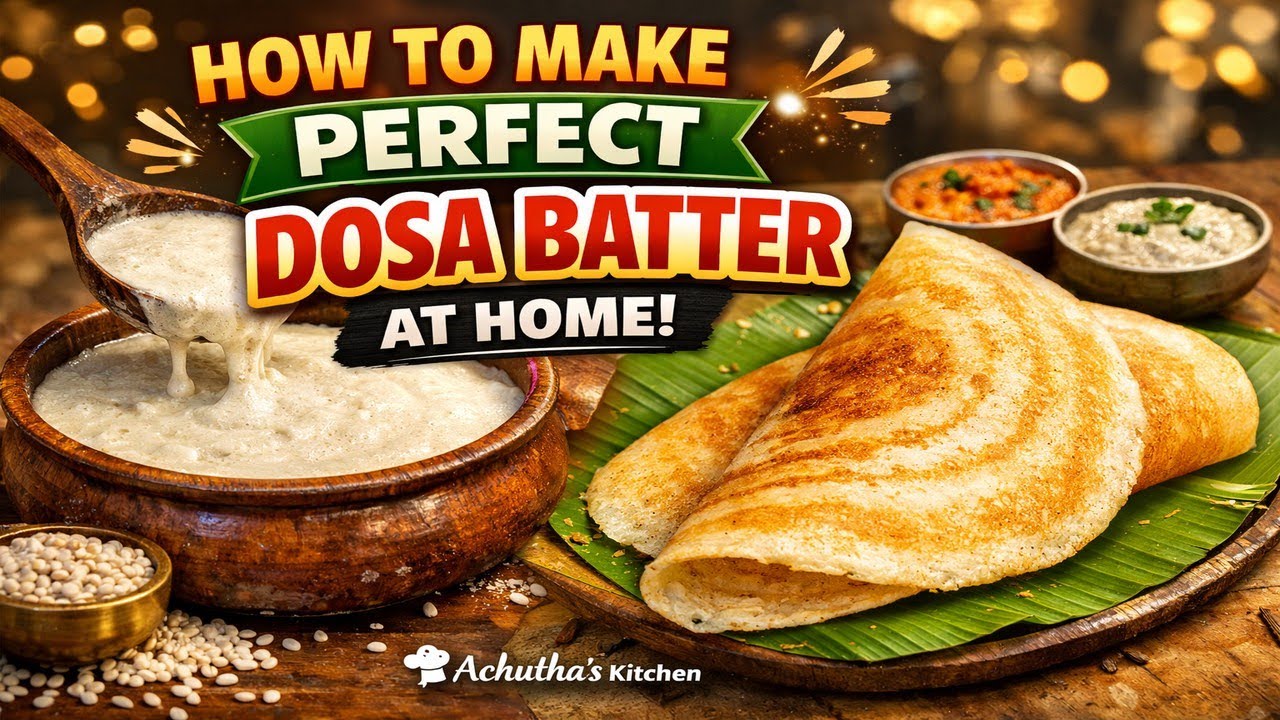 How to Make PERFECT Dosa Batter at Home 😱| Soft & Crispy Dosa Secret | పర్ఫెక్ట్ దోస పిండి 😍