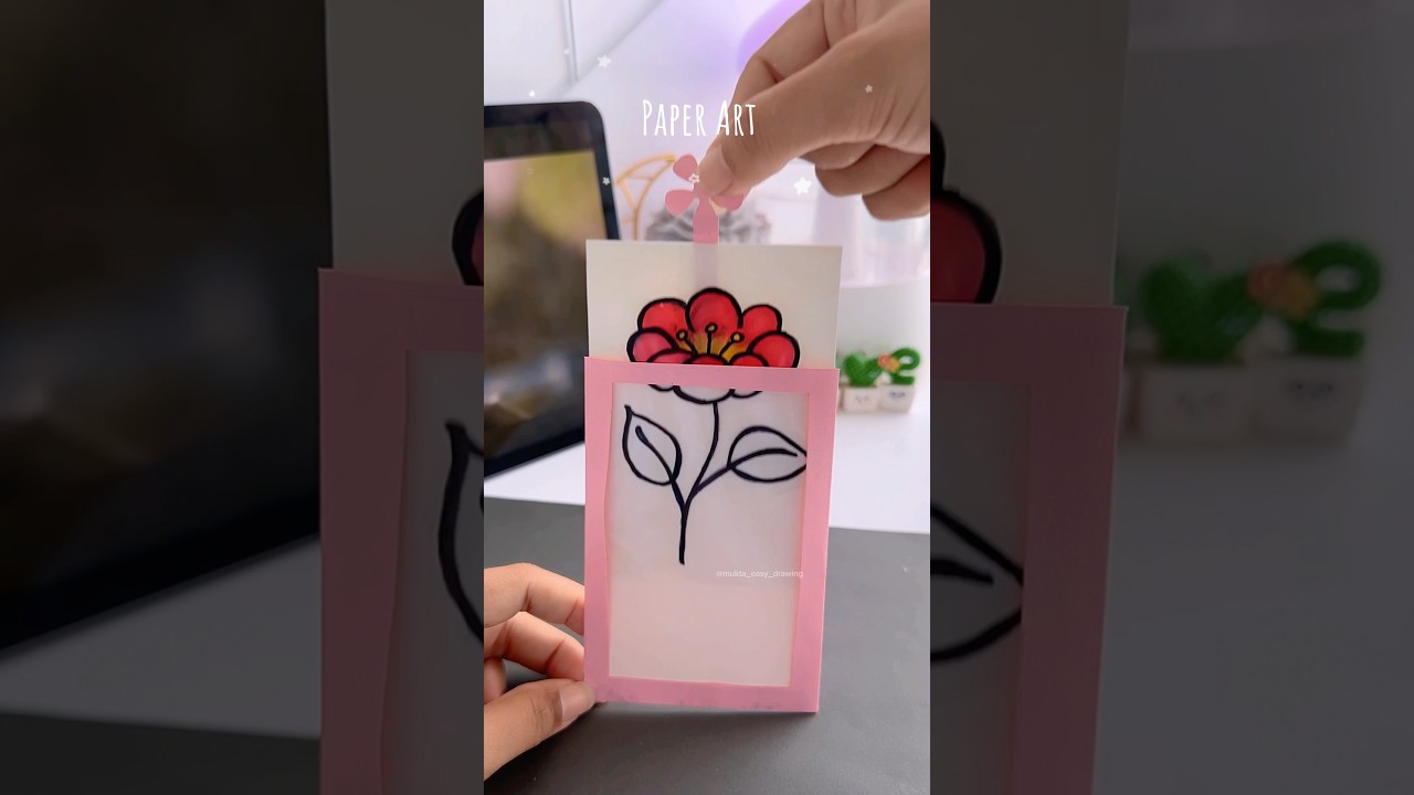 Paper Magic Art🌸✨#shorts #art #painting #muktaeasydrawing #youtubeshorts