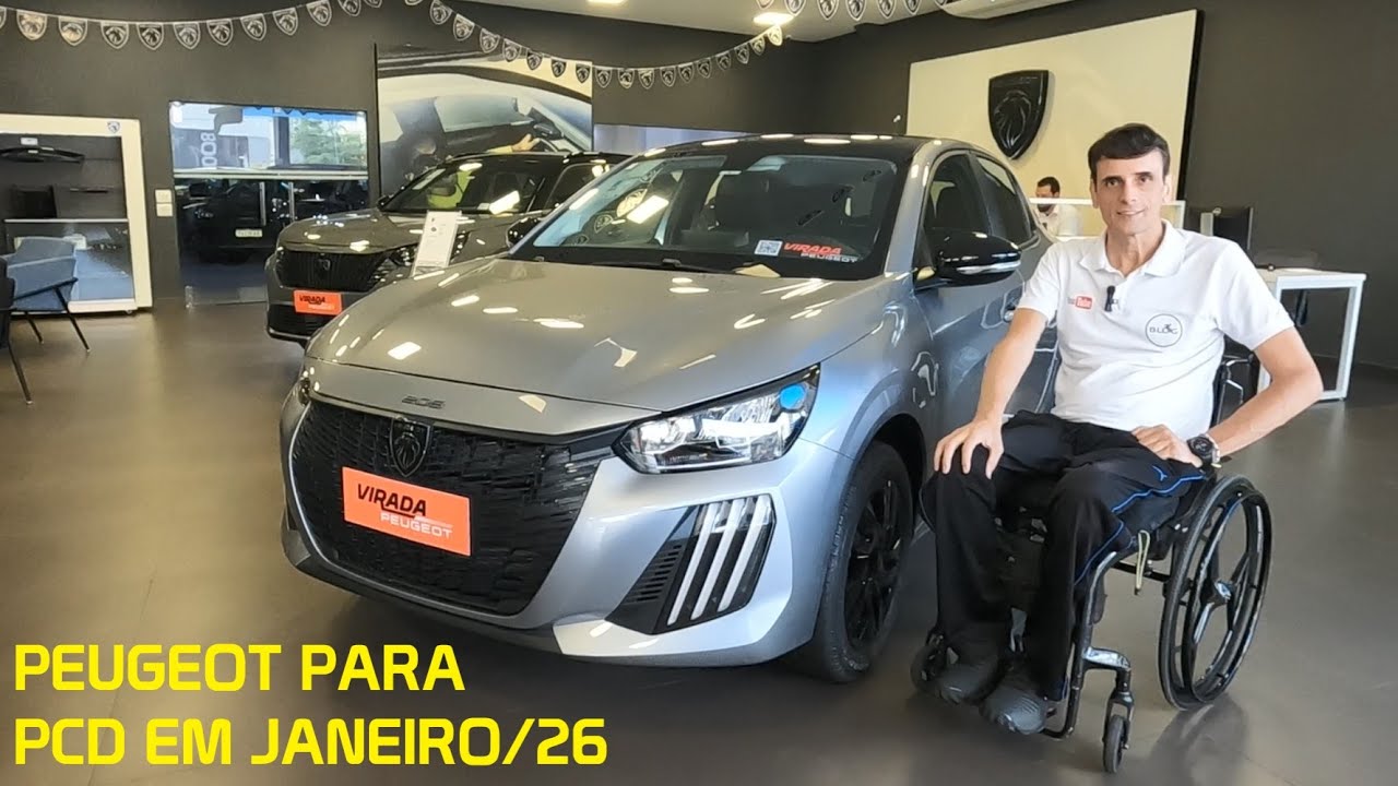 Peugeot com isenção em janeiro de 2026 - aspirados, turbos e híbridos para PCD na Roma Peugeot