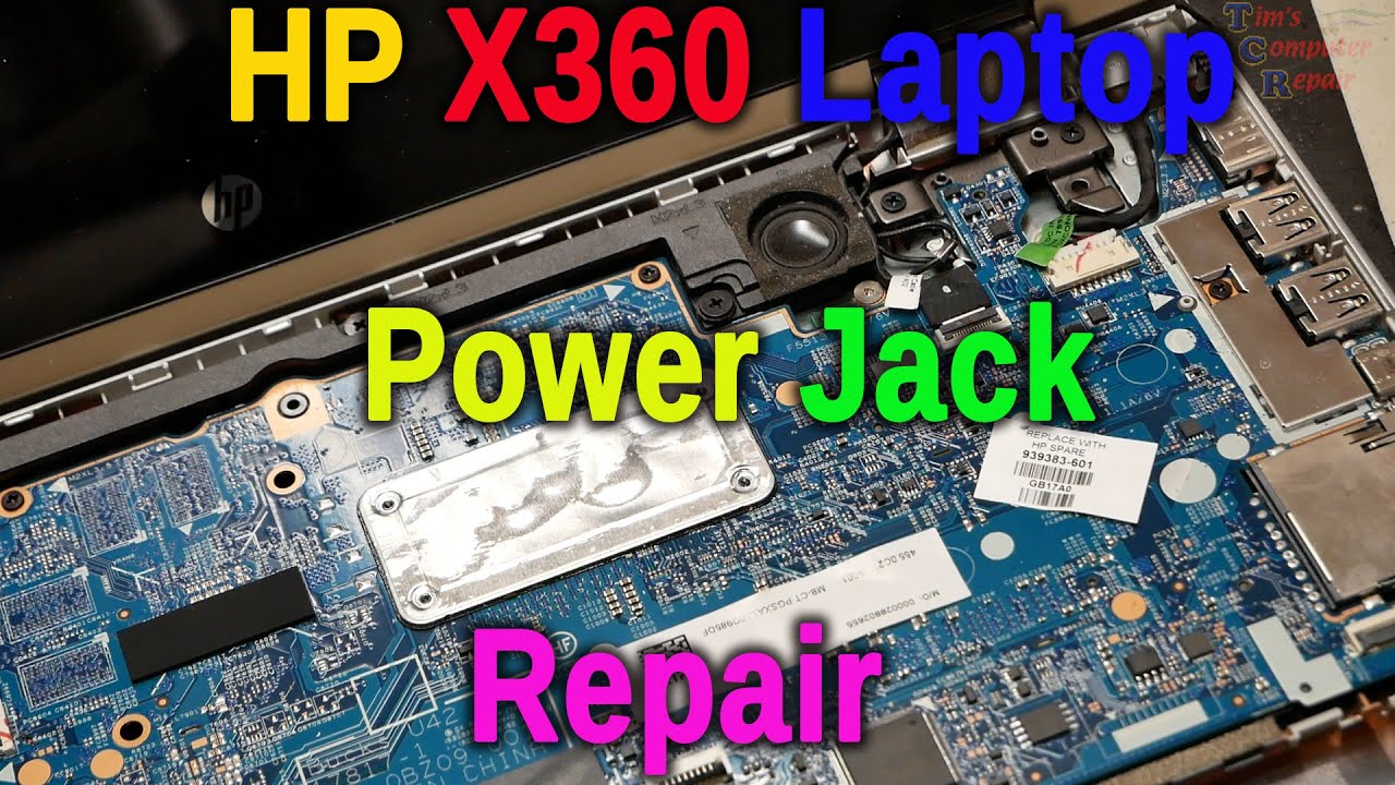 Disassemble and Replace a Broken Power Jack in a HP X360 Laptop Step by Step