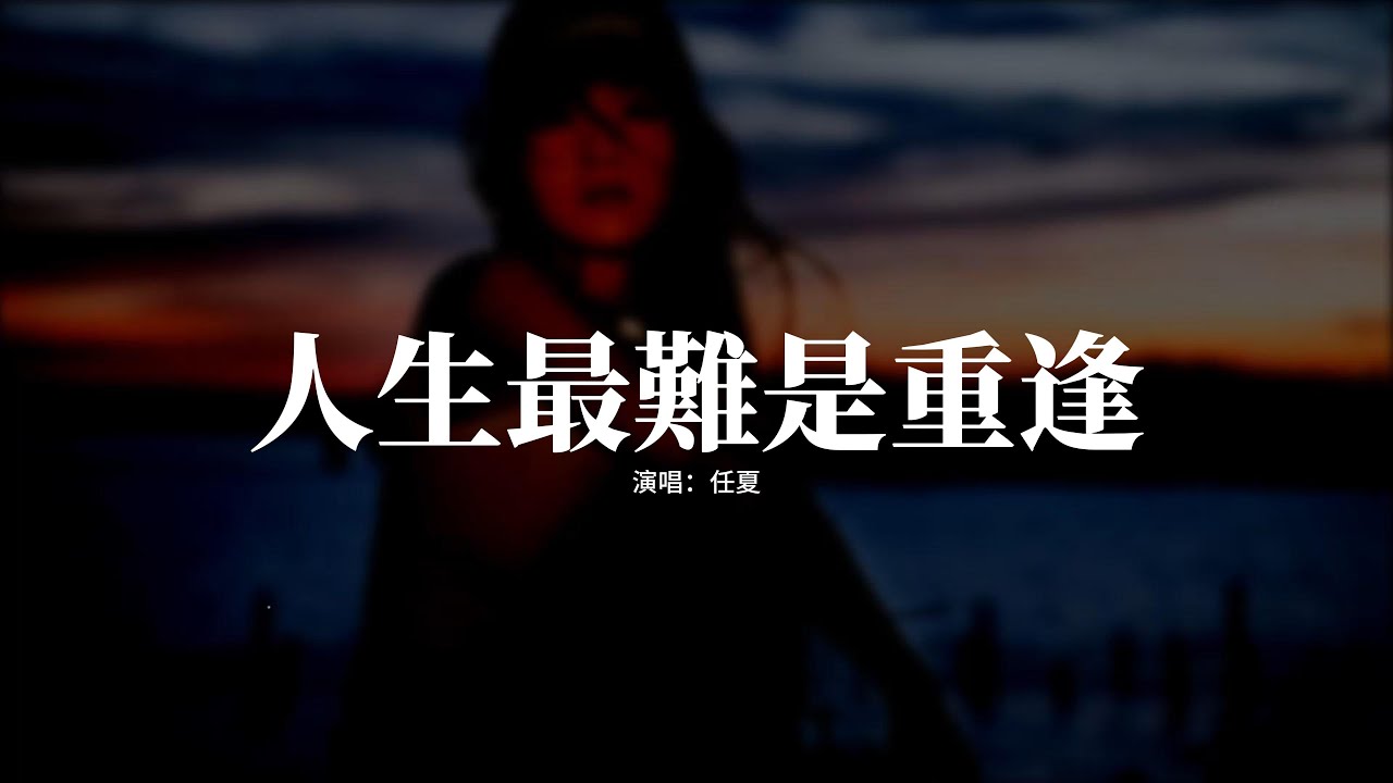 任夏 - 人生最難是重逢『並不是每一場離別，都會有重逢的那天，誰也不知意外和明天，哪個先出現。』【動態歌詞MV】