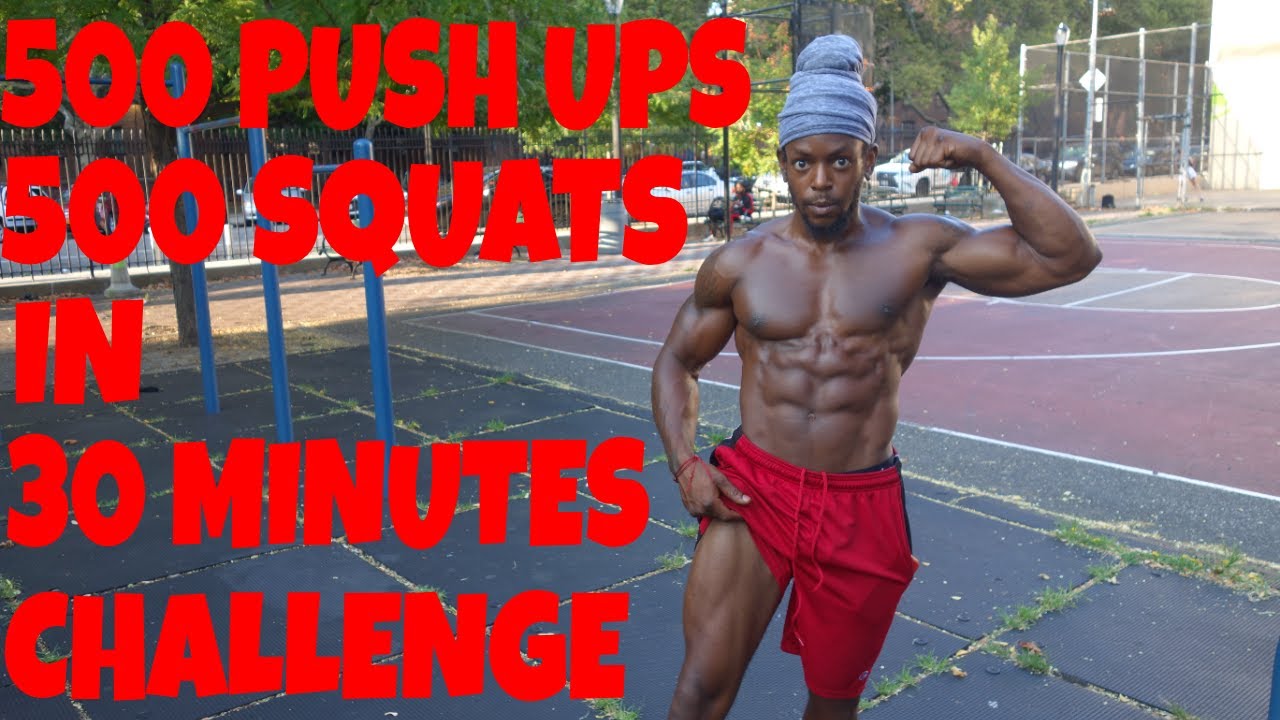 500 Push ups and 500 Squats in 30 Minutes Challenge - Shredda | That's Good Money
