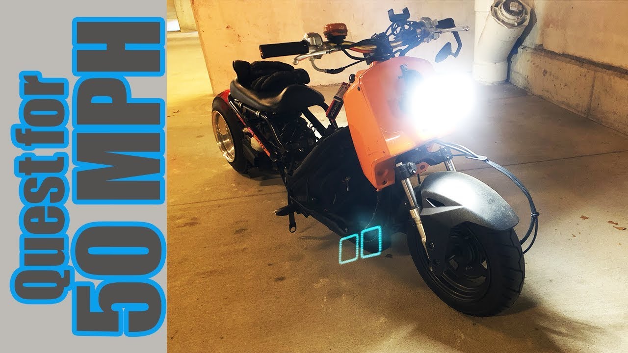 Honda Ruckus ROAD to 50mph! What did we learn today and what can I do different #RoadTo50mph