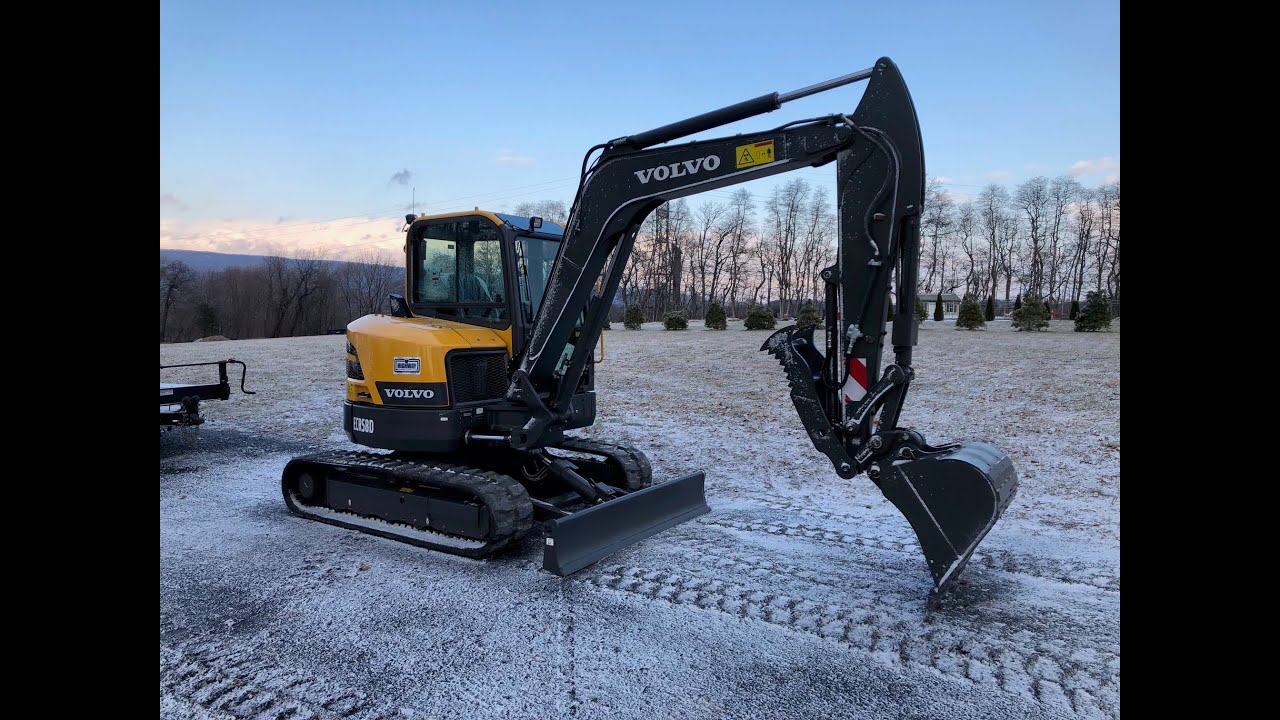 Finally, New Volvo ECR58 Excavator filmed with New Go Pro Hero 8 Black