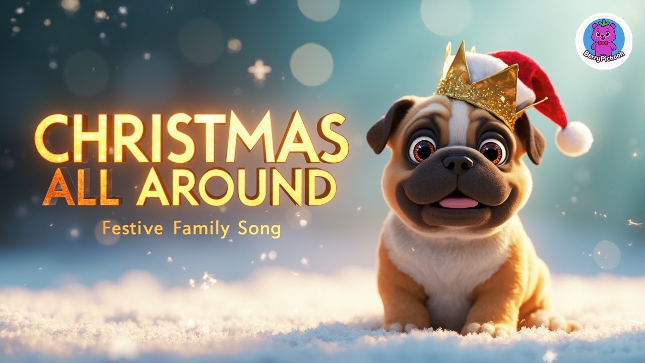 Christmas All Around 🎄✨ Official Kids Christmas Song | Festive Family Music Video 2024