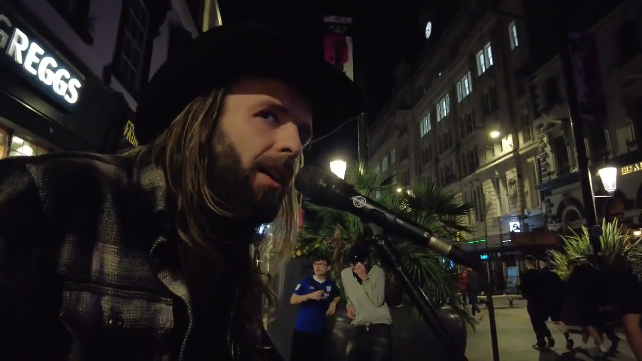 Jacob Sparkes with a Little Tennessee Whisky on the Streets of Cardiff