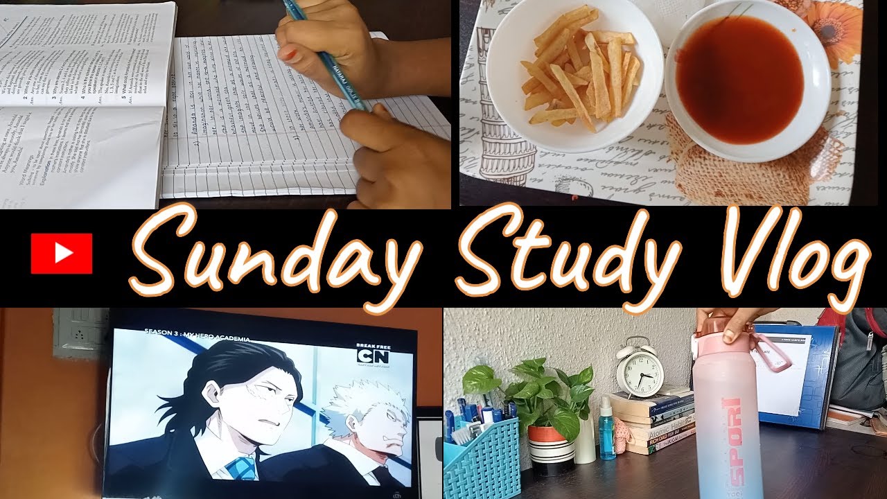 Productive Sunday Study Vlog Motivation