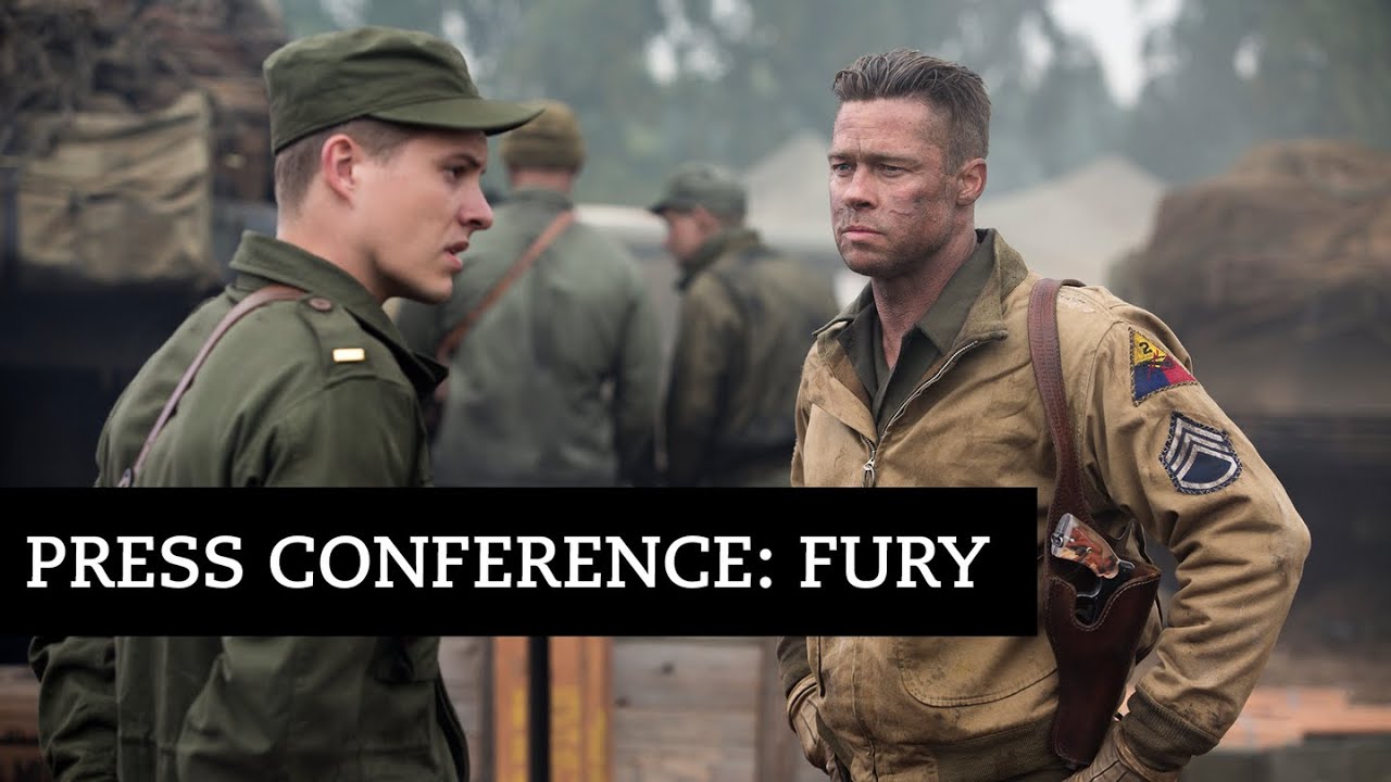 Brad Pitt at the Fury Press Conference | BFI #LFF
