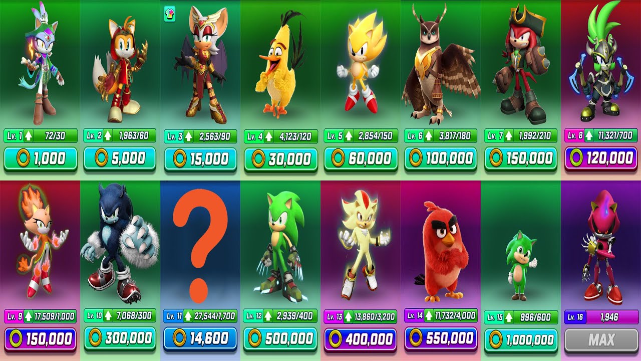 Sonic Forces: Level 1 to Level 16 Runners Battle - Mystery Level 11 Character Upg - Playing with Ovi