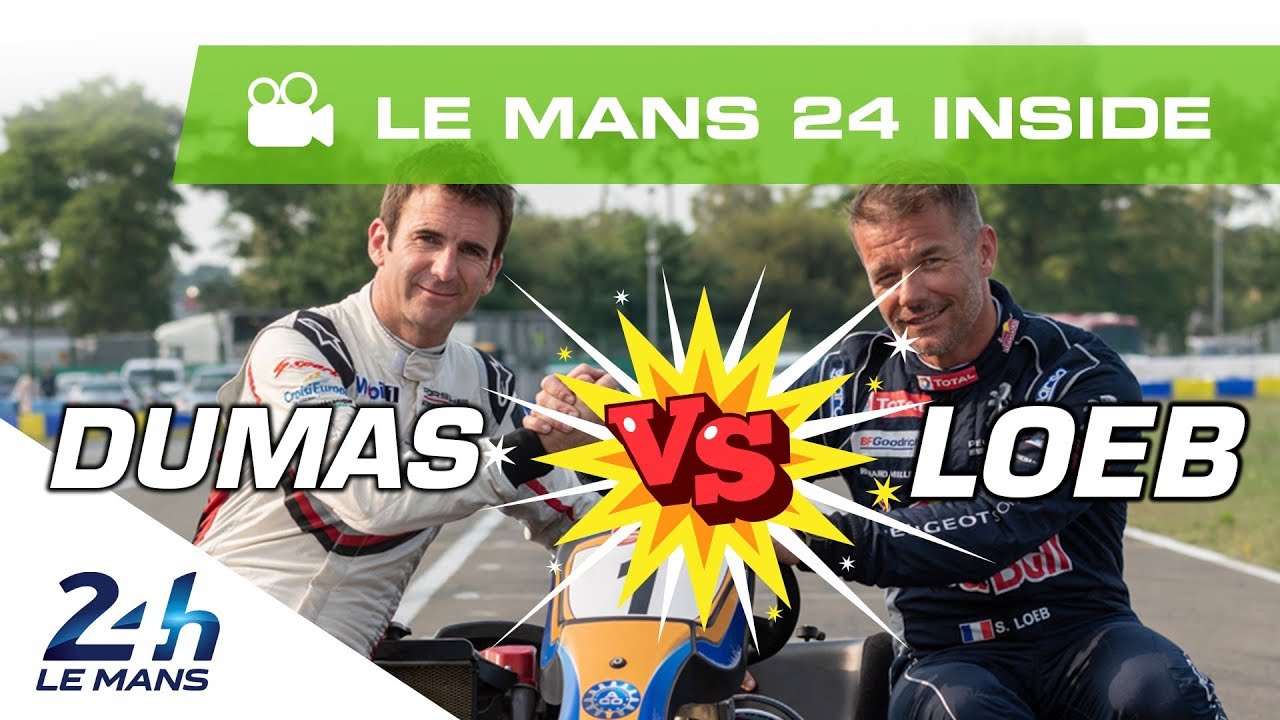 Sébastien Loeb, Romain Dumas e Loïc Duval s'affrontent au circuit de karting du Mans !