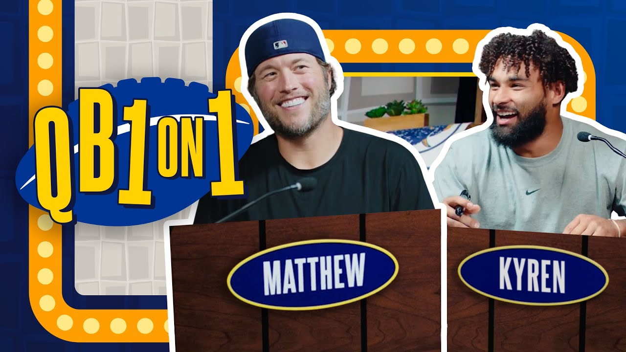 Matthew Stafford & Kyren Williams Go Head-To-Head In Rams Player Trivia | QB 1 On 1