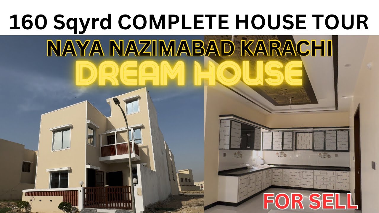 Complete tour of luxury house 160sqyrd in Naya nazimabad Karachi for sell in good price