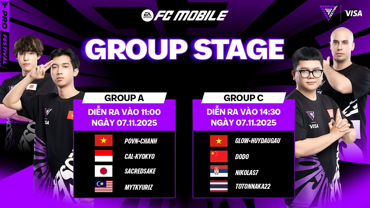[LIVESTREAM] VÒNG GROUPSTAGE GROUP A & GROUP C  | FC PRO FESTIVAL 2025