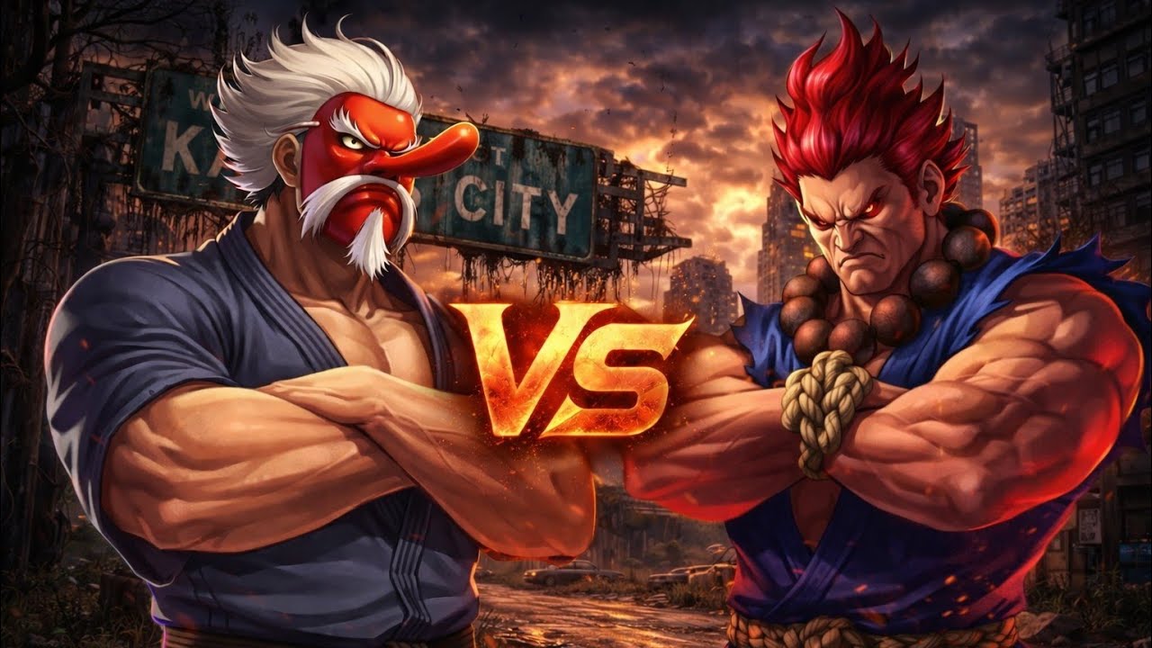 [ KOF Mugen ] Mr.Karate vs Akuma Epic Fight 