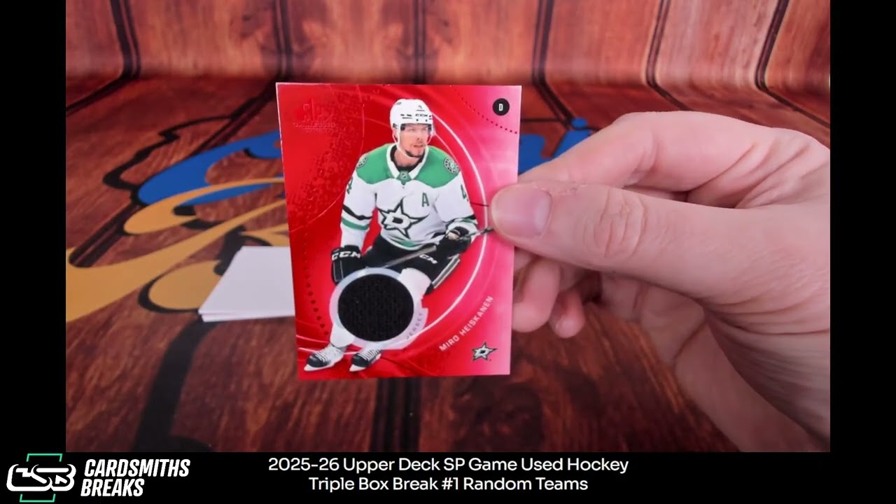 2025 26 Upper Deck SP Game Used Hockey Triple Box Break #1