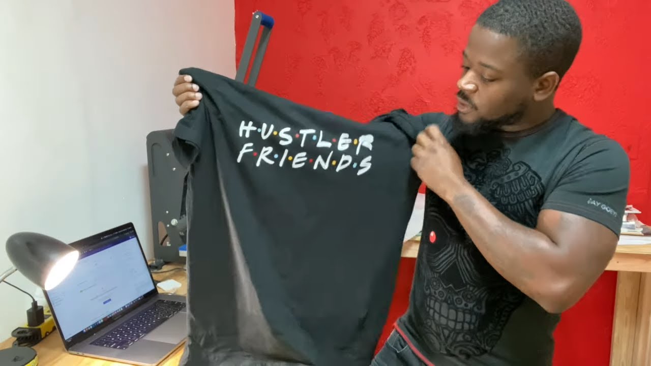 How To Print A 4 Color T-Shirt Design In 1 Press (Recreating Friends Design For A Custom T-Shirt)