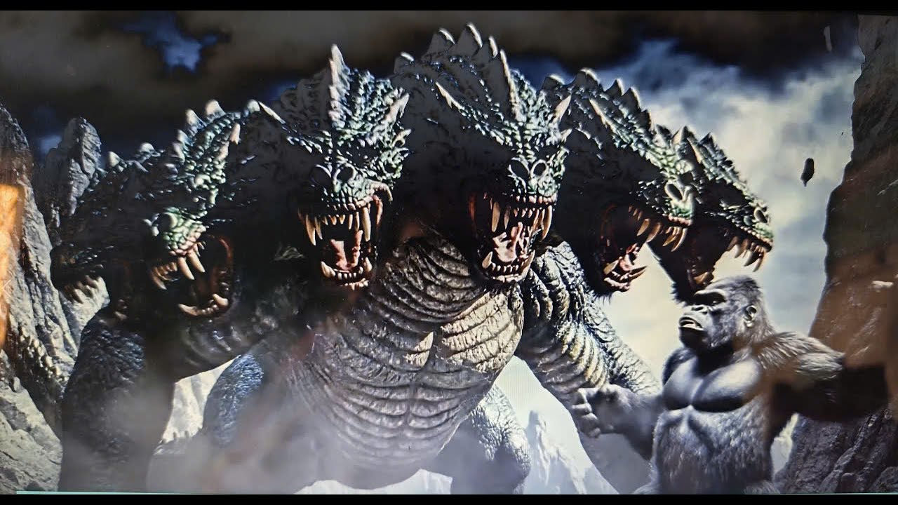KINGKONG VS FIVE HEADED MONSTERS VS FIRE DRAGON-MASSIVE BATTLES- SURVIVAL