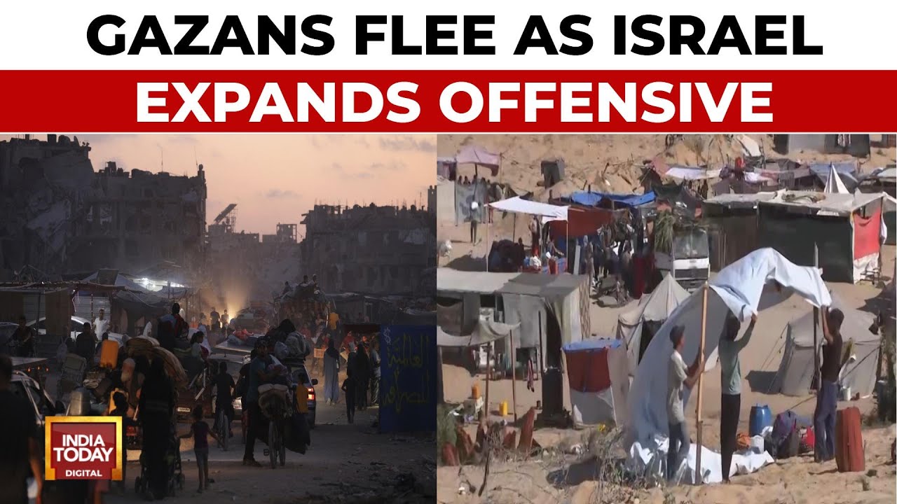 Gaza War Displaced: People From Eastern Khan Younis Arriving In Other Areas Of Gaza City