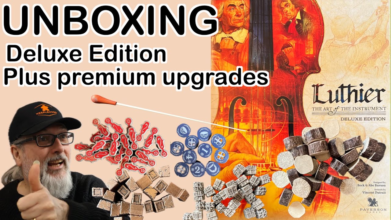 Luthier Board Game Unboxing | Deluxe Edition plus Premium Upgrades | Paverson Games