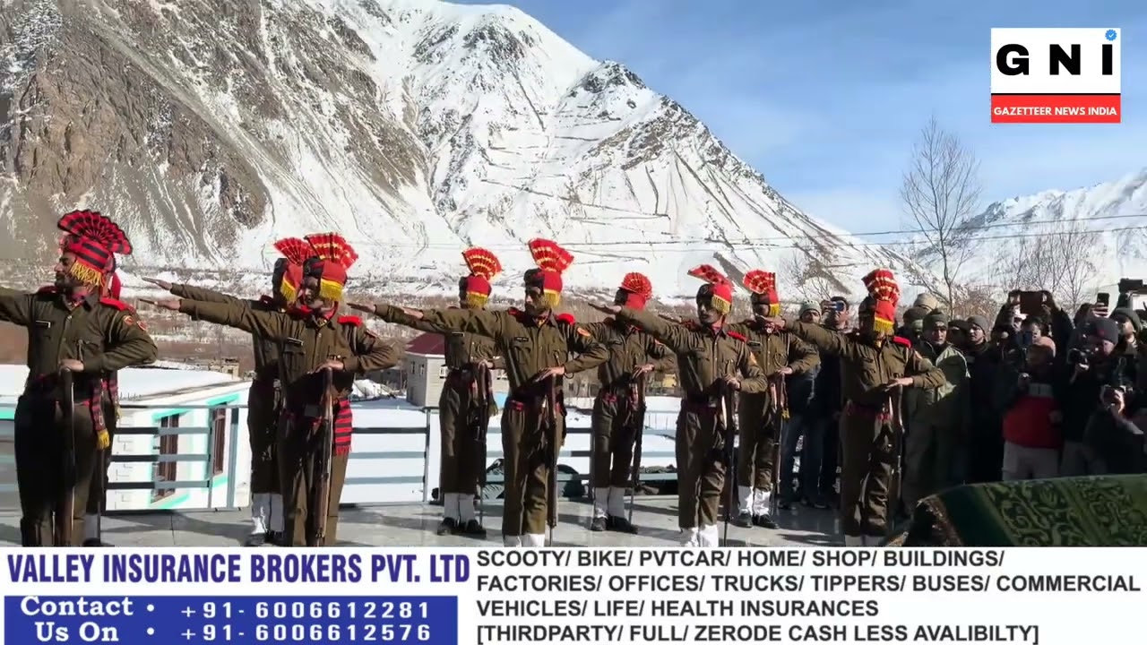 Chief Secretary Ladakh, DGP among others joined Guard of Honour to late Qamar Ali Akhoon at Sankoo