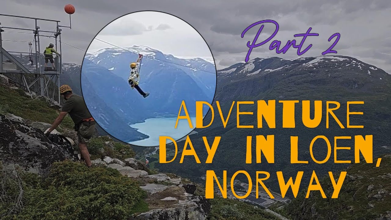 EPIC Day of Adventure in Loen, Norway! Part 2! ZIPLINE!