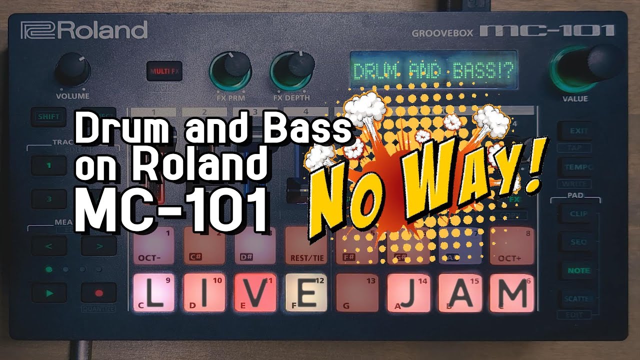 Drum and Bass on Roland MC-101!? NO WAY! | DnB Dawless LIVE