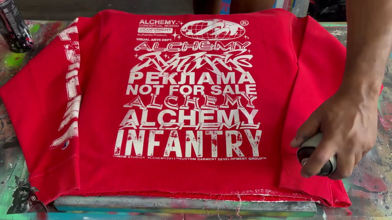 How to make | EASY | SCREEN PRINT | custom UPCYCLED hoodies | at HOME | for your clothing BRAND