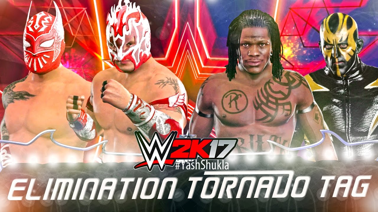 WWE 2K17 Kalisto and Sin Cara vs R-Truth and Goldust | ELIMINATION TORNADO TAG Match