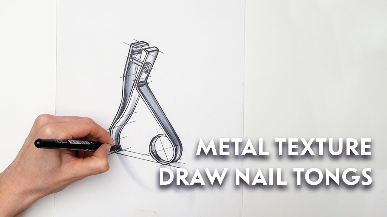 Metal texure draw nail tongs| Lakmus School