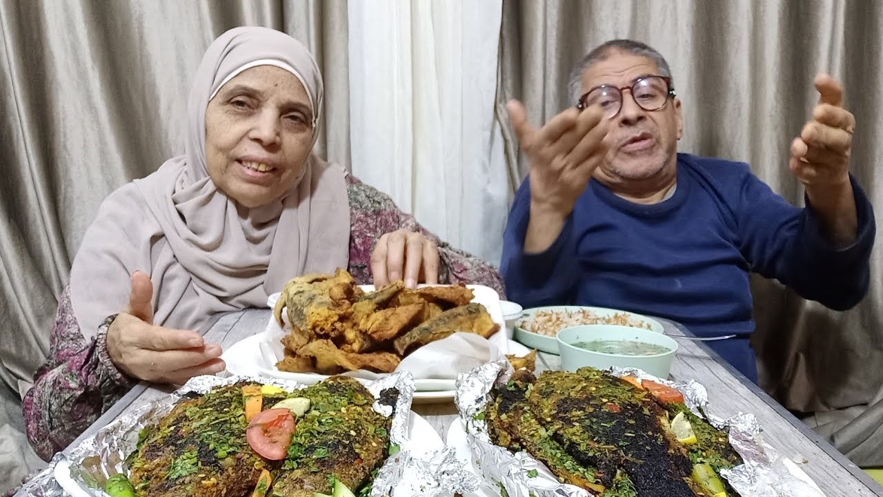 تحدي اكل السمك المشوي والمقلي