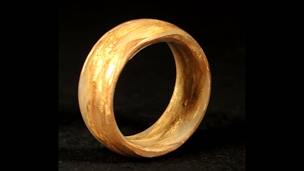 Nr 26747 Goldlaminatring handgewickelt, poliert, Breite  9.6mm, Durchmesser 20mm, 3.7g