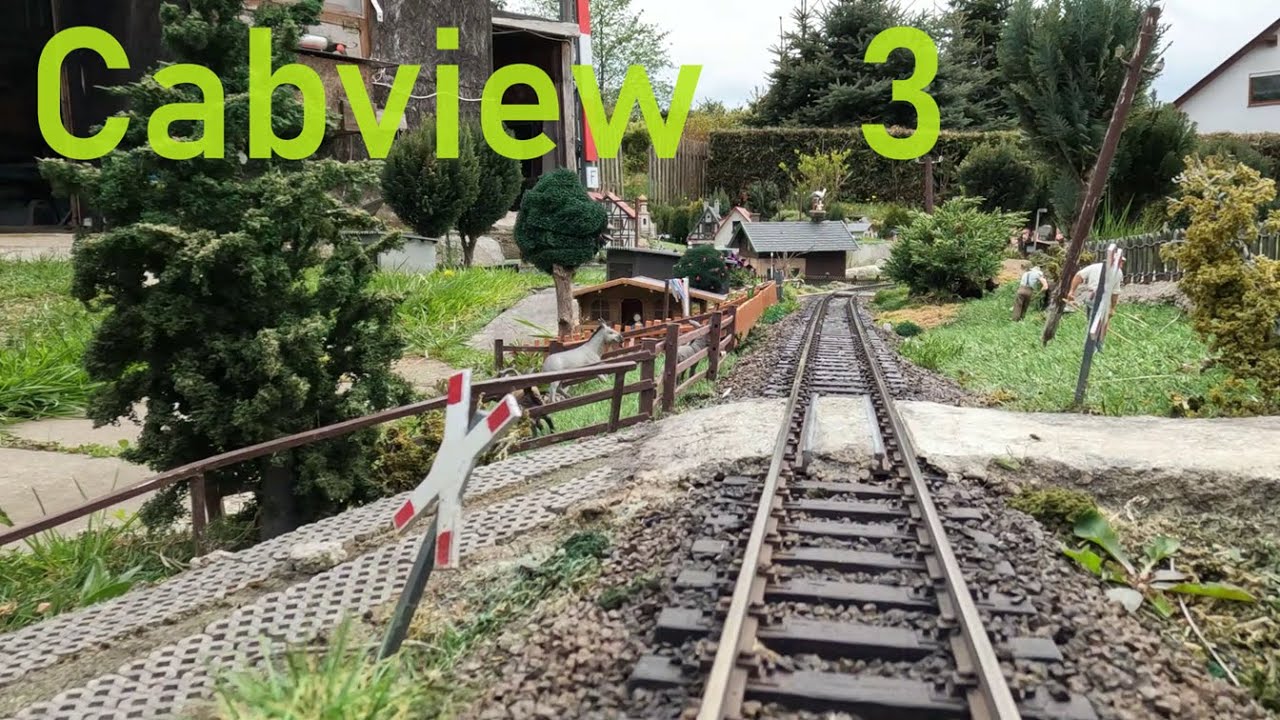 Sächsische Schmalspurbahn -Cabview 3 (Gegenrichtung)- Gartenbahn / Spur G / LGB