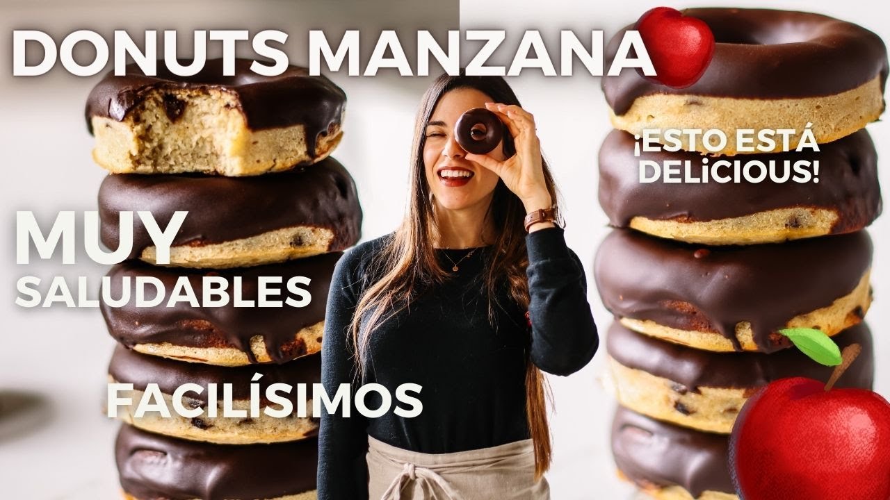 DONUTS SALUDABLES DE MANZANA | Delicious Martha