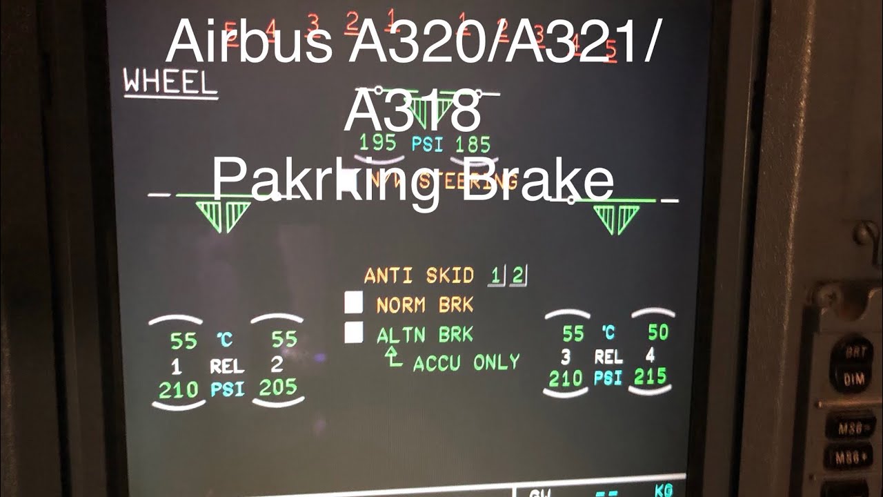 How to set the parking Brake in Airbus A320/A321/A318/A330.