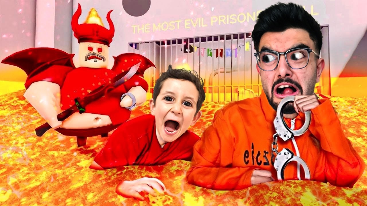باري الشيطان حبسني انا وبكر 😭 DEVIL BARRY'S PRISON RUN!