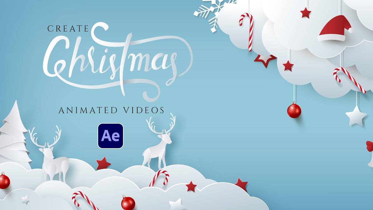Создайте любое анимированное рождественское видео в After Effects — легко