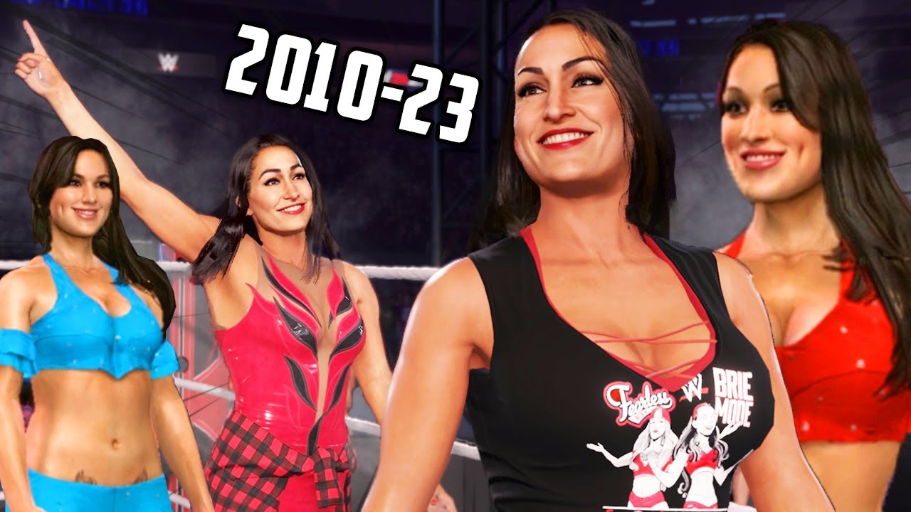 Эволюция близнецов Беллы в играх WWE (от SvR 2009 до WWE 2K23)