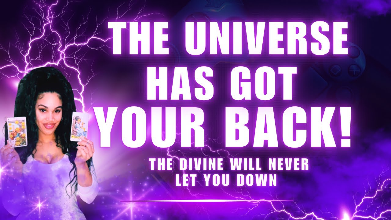 The universe has got your back! The divine will never let you down ✨