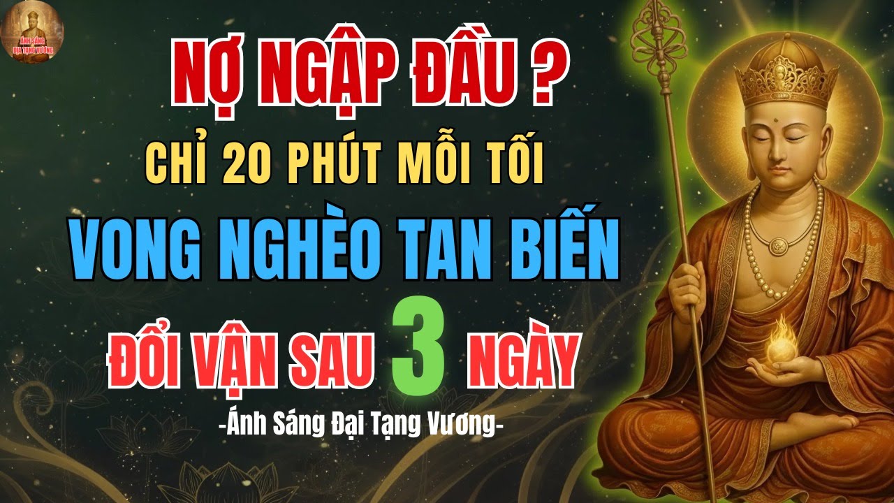 Địa Tạng Vương Dạy: 20 Ph&uacute;t Nghe Kinh Địa Tạng Gi&uacute;p Tiền T&agrave;i K&eacute;o Đến, Giải Nghiệp Ngay H&ocirc;m Nay
